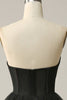 Charger l&#39;image dans la galerie, Une robe de Soirée corset noire à volants