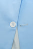 Charger l&#39;image dans la galerie, Peak Lapel Single Breasted Sky Blue Costume de bal pour hommes
