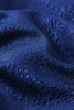 Charger l&#39;image dans la galerie, Blazer bleu royal en jacquard à un bouton avec revers châle