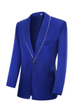 Royal Blue 3-Piece Shawl Lapel One Button Prom Suits