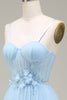 Charger l&#39;image dans la galerie, Robe de bal en tulle bleu clair scintillant avec appliques