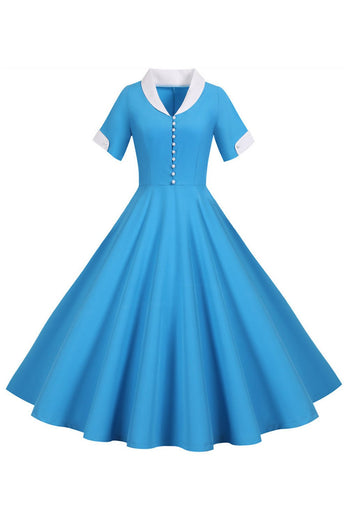 Robe 1950s bleu clair