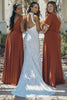 Charger l&#39;image dans la galerie, Robe de mariée en dentelle Boho à dos ouvert ivoire