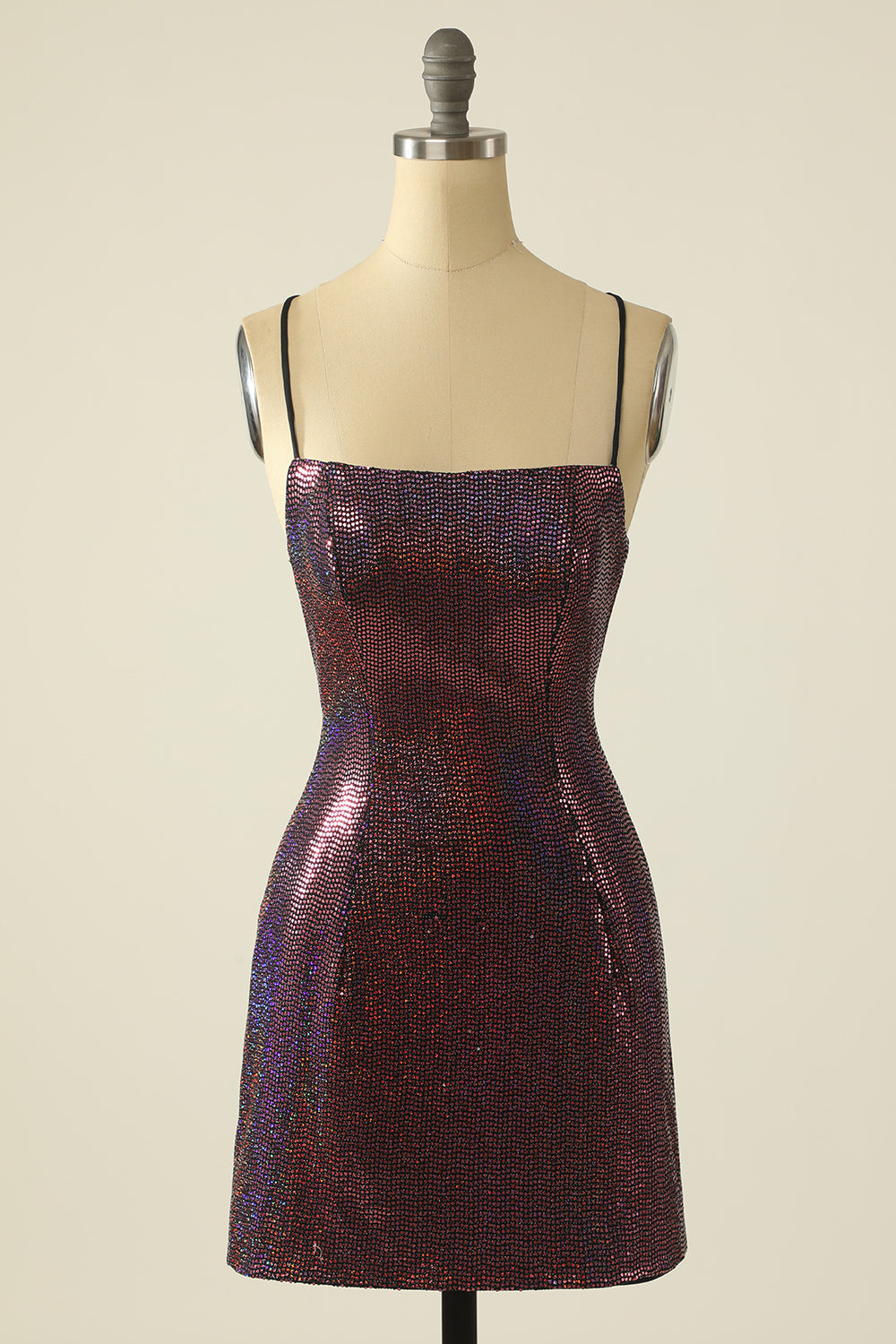 Fuchsia Sequin Robe De retour à la maison