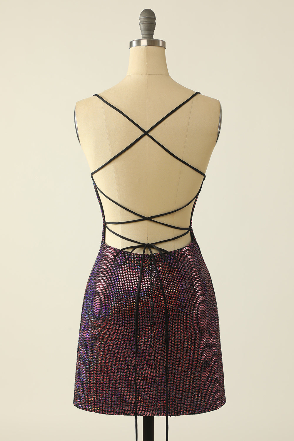 Fuchsia Sequin Robe De retour à la maison
