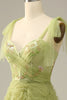 Charger l&#39;image dans la galerie, Robe de Soirée A-Line vert clair avec broderie
