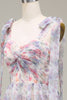 Charger l&#39;image dans la galerie, Robe de Soirée imprimée de fleurs en tulle trapèze