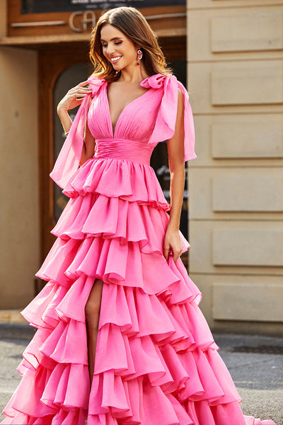 Robe Fuchsia Taille L (42) - Couture Princesse, Ouverture Dos, Manches Courtes, été