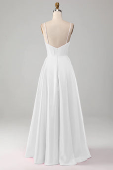 Corset blanc simple petite robe blanche