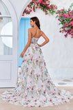 Beauté A Line Sweetheart Ivoire Robe de mariée longue avec broderie