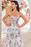 Beauté A Line Sweetheart Ivoire Robe de mariée longue avec broderie