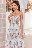 Beauté A Line Sweetheart Ivoire Robe de mariée longue avec broderie
