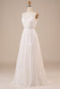 Charger l&#39;image dans la galerie, A-Line Robe de mariée longue simple