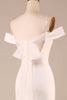 Charger l&#39;image dans la galerie, Simple Ivory Mermaid Lace-Up Back Robe de mariée longue