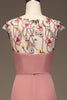 Charger l&#39;image dans la galerie, Dusty Rose A-ligne en mousseline de soie et broderie Maxi robe de demoiselle d’honneur