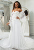 Charger l&#39;image dans la galerie, Ivoire chérie détachable manches évasées robe de mariée Boho