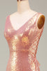 Charger l&#39;image dans la galerie, Fard à joues scintillant sirène robe de Soirée avec fente