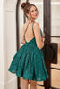 Charger l&#39;image dans la galerie, One Shoulder Sequin A-line Robe de bal courte