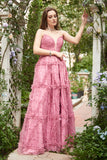 Chérie A-Line Robe de bal Dusty Rose Long