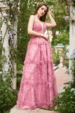 Chérie A-Line Robe de bal Dusty Rose Long