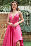 Fuchsia One Shoulder Mermaid Robe de bal