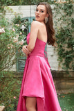 Fuchsia One Shoulder Mermaid Robe de bal