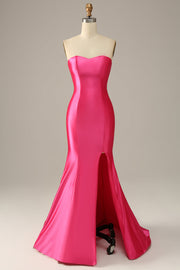 Fuchsia Sweetheart Mermaid Robe de bal