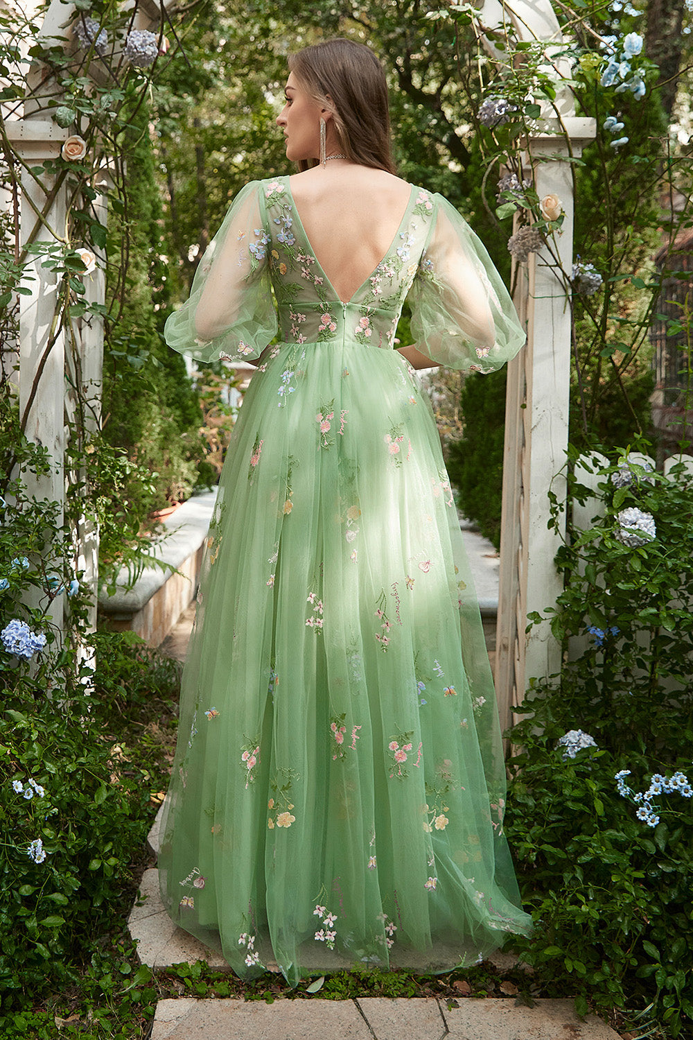 Robe Bohème Courte à Manches Longues - Adélaïde | Vêtement Champêtre Robe Bohème Courte à Manches Longues - Adélaïde | Vêtement Champêtre