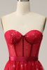 Charger l&#39;image dans la galerie, Robe de bal corset Tulle Tulle rouge