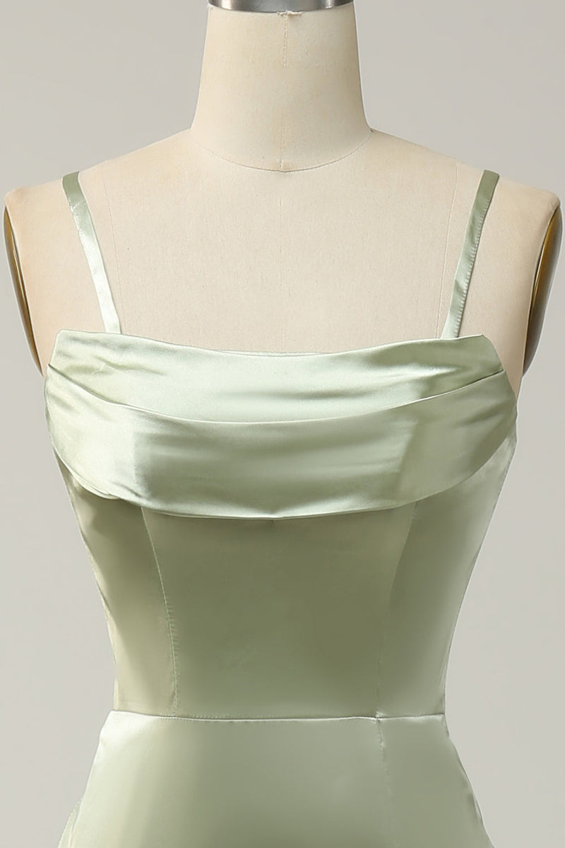 Charger l&#39;image dans la galerie, Robe longue de demoiselle d&#39;honneur verte convertible sirène