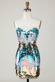 Robe courte Moulante à paillettes scintillante