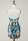 Robe courte Moulante à paillettes scintillante