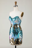Robe courte Moulante à paillettes scintillante