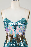 Robe courte Moulante à paillettes scintillante