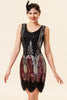 Charger l&#39;image dans la galerie, Red Sequins Fringes Flapper Dress avec 20s Accessoires Set