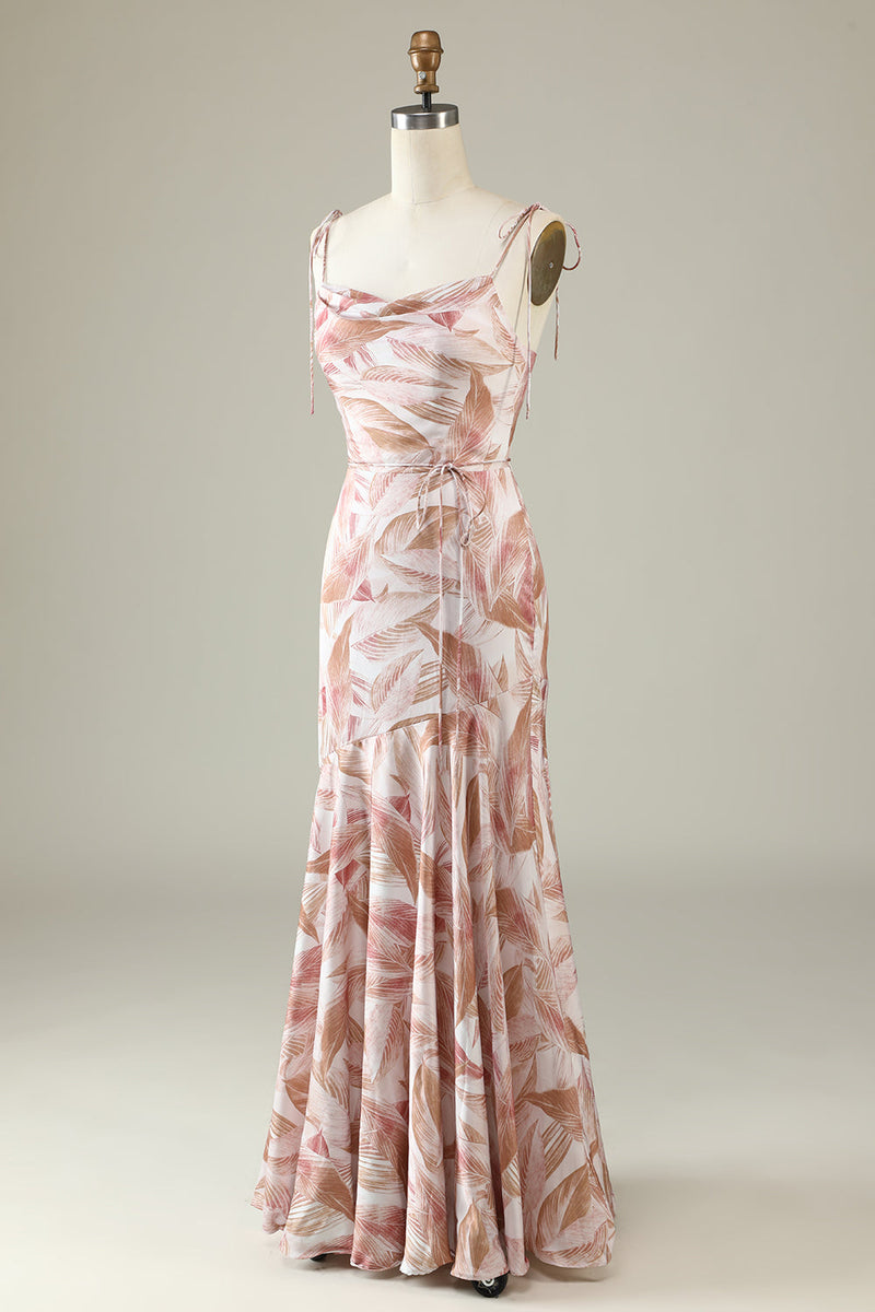 Charger l&#39;image dans la galerie, Robe de demoiselle d’honneur Blush Floral Boho Sirène