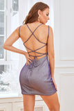 Robe de cocktail Lilas Bodycon