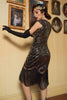 Charger l&#39;image dans la galerie, Golden Gatsby Glitter Fringe Robe Flapper des années 20