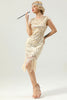 Charger l&#39;image dans la galerie, Golden Gatsby Glitter Fringe Robe Flapper des années 20