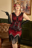 Charger l&#39;image dans la galerie, Robe Rouge Sequin Plus Taille années 1920 avec Franges