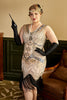 Charger l&#39;image dans la galerie, Sequin Royal Blue Plus Taille 1920s Flapper Robe Flapper