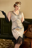 Sequin Royal Blue Plus Taille 1920s Flapper Robe Flapper