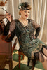 Charger l&#39;image dans la galerie, Plus Taille 1920s Robes à paillettes vertes