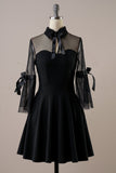 Robe noire vintage d'Halloween