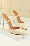 Talons aiguilles pointus abricot
