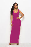 Robe moulante longue noire
