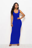 Robe moulante longue noire