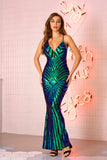 Robe noire Sequin Long Prom