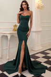 Robe noire de bal long de sirène d’amoureux