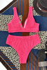 Charger l&#39;image dans la galerie, Bikini deux pièces taille haute couleur unie
